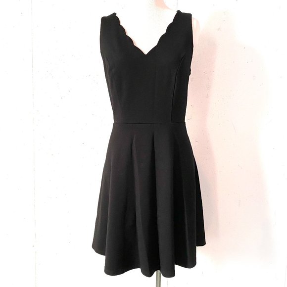 Maurices Dresses & Skirts - Mauirces, EUC, Little Black Dress, A Line, Scalloped V Neck, Empire Waist, Med